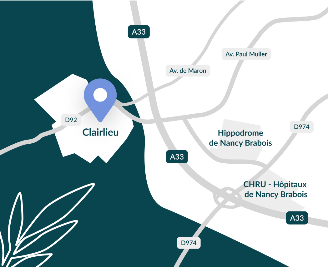 Carte localisation de l'Espace Montessori Nancy