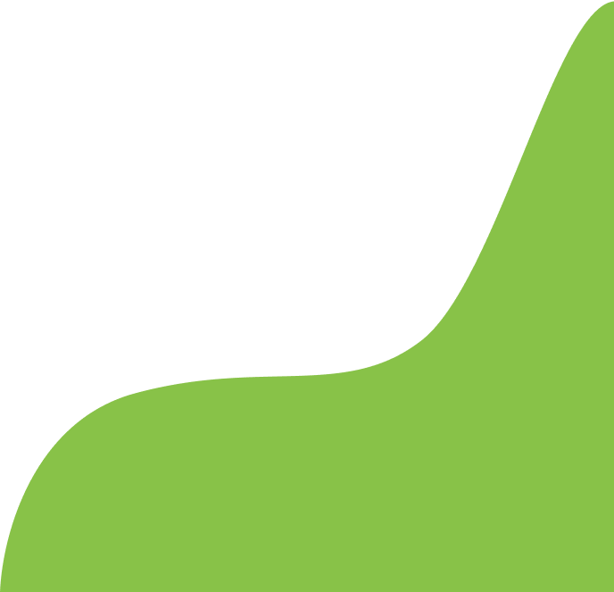 forme arrondie couleur vert prairie